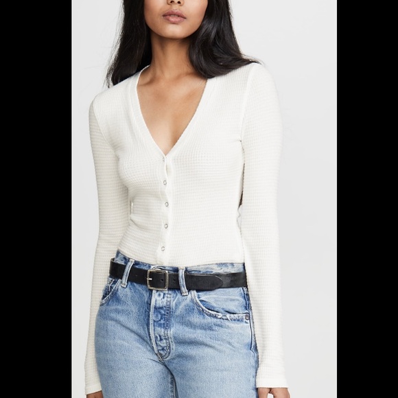 Free people Henley bodysuit xs